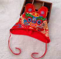 Baby tiger hat spring and autumn 2021 children handmade baby tiger hat Full Moon 100 years old 3-6 months 1 year old