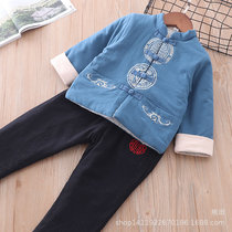 Boy Hanfu Spring 2021 New Children Tang Chinese Style Long Sleeve Set Baby Year Dress