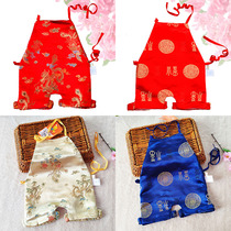 Baby Bellyband with feet and feet dragon phoenix newborn baby small pocket silk lined with pure cotton 0-1 years old