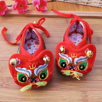 Cat head shoes baby cloth shoes baby toddler shoes soft soles traditional handmade tiger head shoes 0-6-12 months childrens shoes