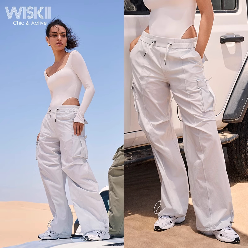 2425 Workwear Sports Pants Wiskii Women's Hiking Running Cycling Outdoor Training Fitness Yoga Workwear Long Pants Women