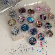 YIFANNAIL Korean style material, flashing plaid laser star, cross, love nail art sequins S56