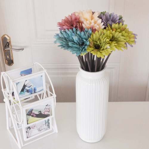 Гербера Фуланг в европейском стиле для домашнего моделирования, цветок для гостиной, ресторана, украшение стола, ваза, набор цветочных орнаментов, бесплатная доставка