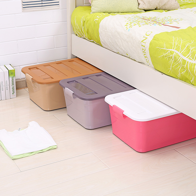 Add High Thickened Plastic Bed Lower Finishing Containing Box Bed Bottom Flat Drawer Clothing 100 Ncontaining box snacking box