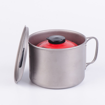 MySolo direct store ca07 pure titanium single pot large titanium cup 900ml