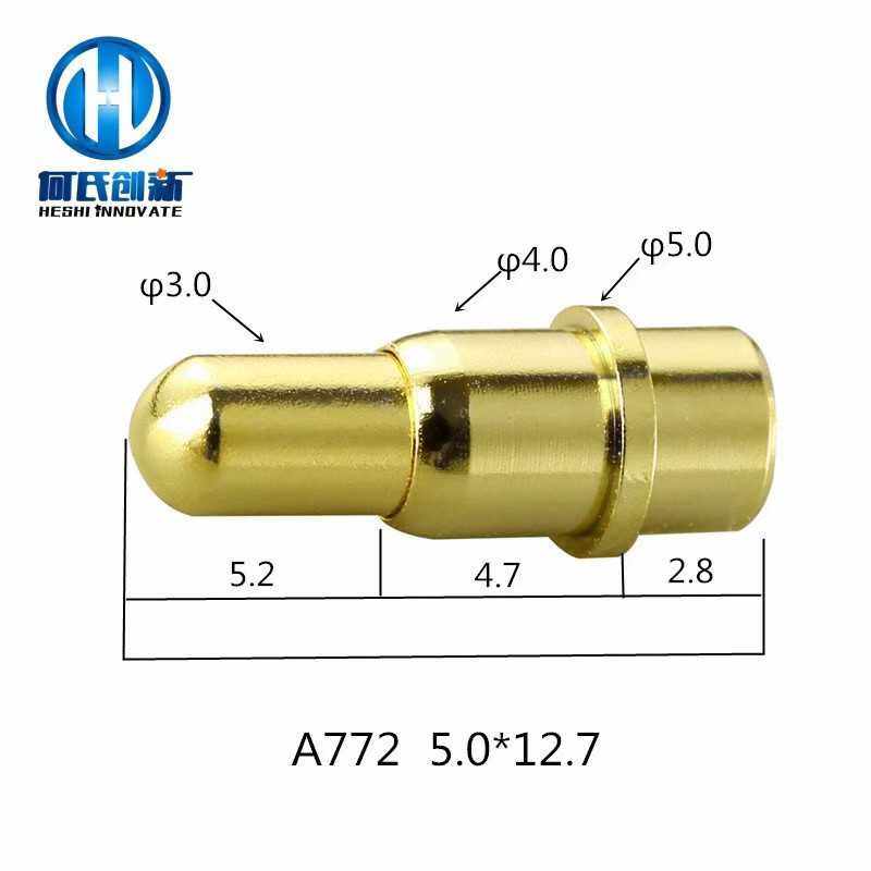 Copper gilded spring thimble current small black clamp pcb conductive probe electrode needle contact point manufacturer custom-made A772