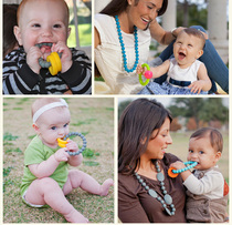 United States imported Chewbeads baby child bite music molars silicone toys 3-12 months bracelet bite glue