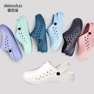 Giày phẫu thuật cánh bướm, Crocs, dép đi trong phòng mổ nữ, dép xỏ ngón nam, giày y tá chống trượt dép quai hậu nữ đi học cá tính đẹp