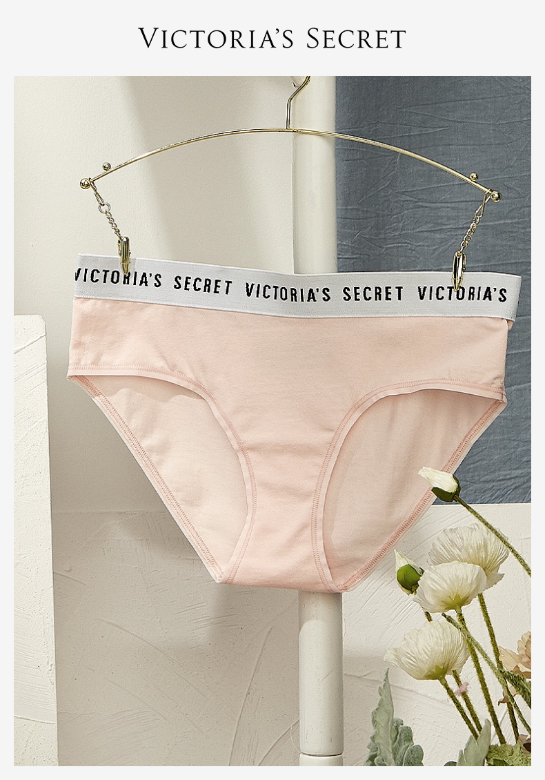 VICTORIA'S SECRET 维多利亚的秘密 Logo腰带 女式低腰内裤*3条 下单折后¥138包邮 多色可选