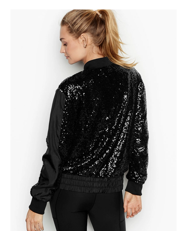 Áo khoác bomber đính sequin bí mật của Victoria 11142138 - Áo khoác thể thao / áo khoác áo khoác lông adidas