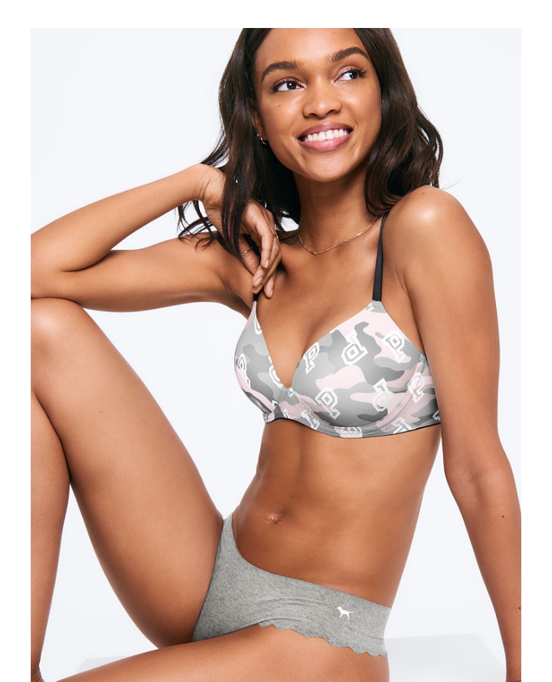 [5 miếng 228] Wei Mi PINK trang trí hình quạt mà không có dấu vết thắt lưng thấp NS 11130227 quần lót nữ đẹp