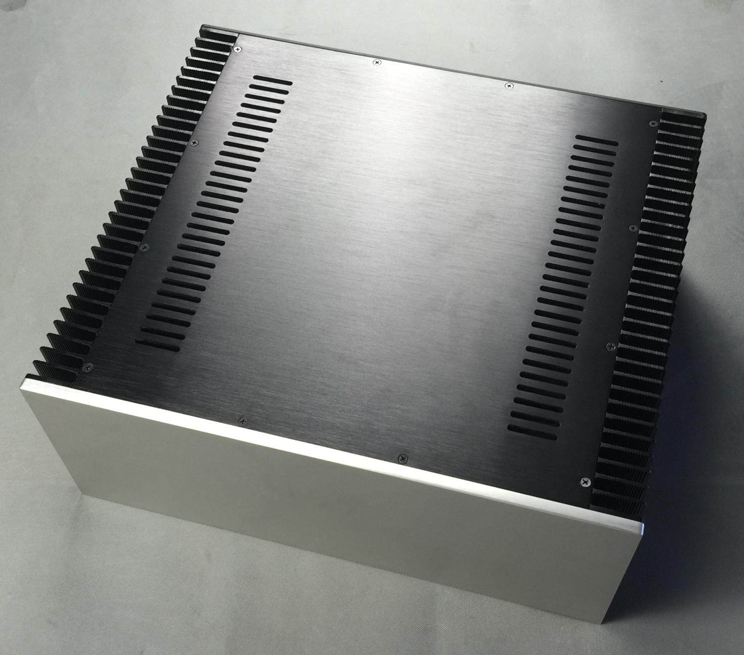 430 wide 120 high 413 deep all aluminum class A power amplifier chassis