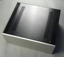  430 wide 120 high 413 deep all-aluminum class A power amplifier chassis