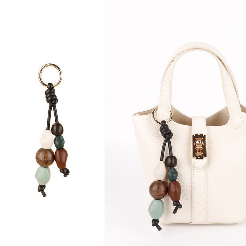 Suitable for Longchamp Xtra Ceramic Beaded Bag Charms, New Longchamp Stone Car Keychains Wholesale