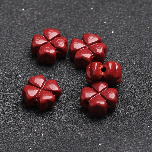 天然原矿紫砂紫金砂四叶草隔珠散珠子DIY帝王砂手工串珠材料配件