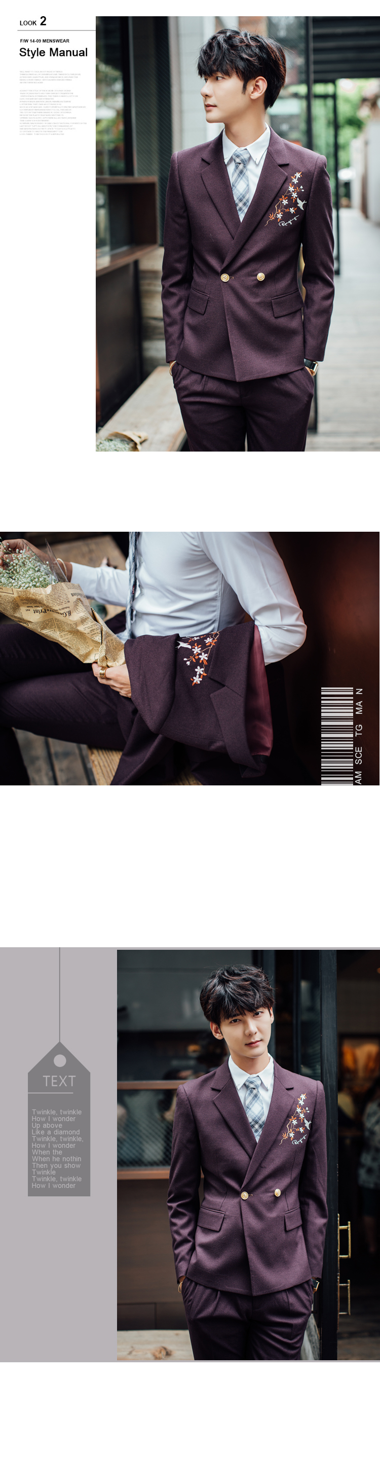 Costume homme en coton pour automne - Ref 1577840 Image 14
