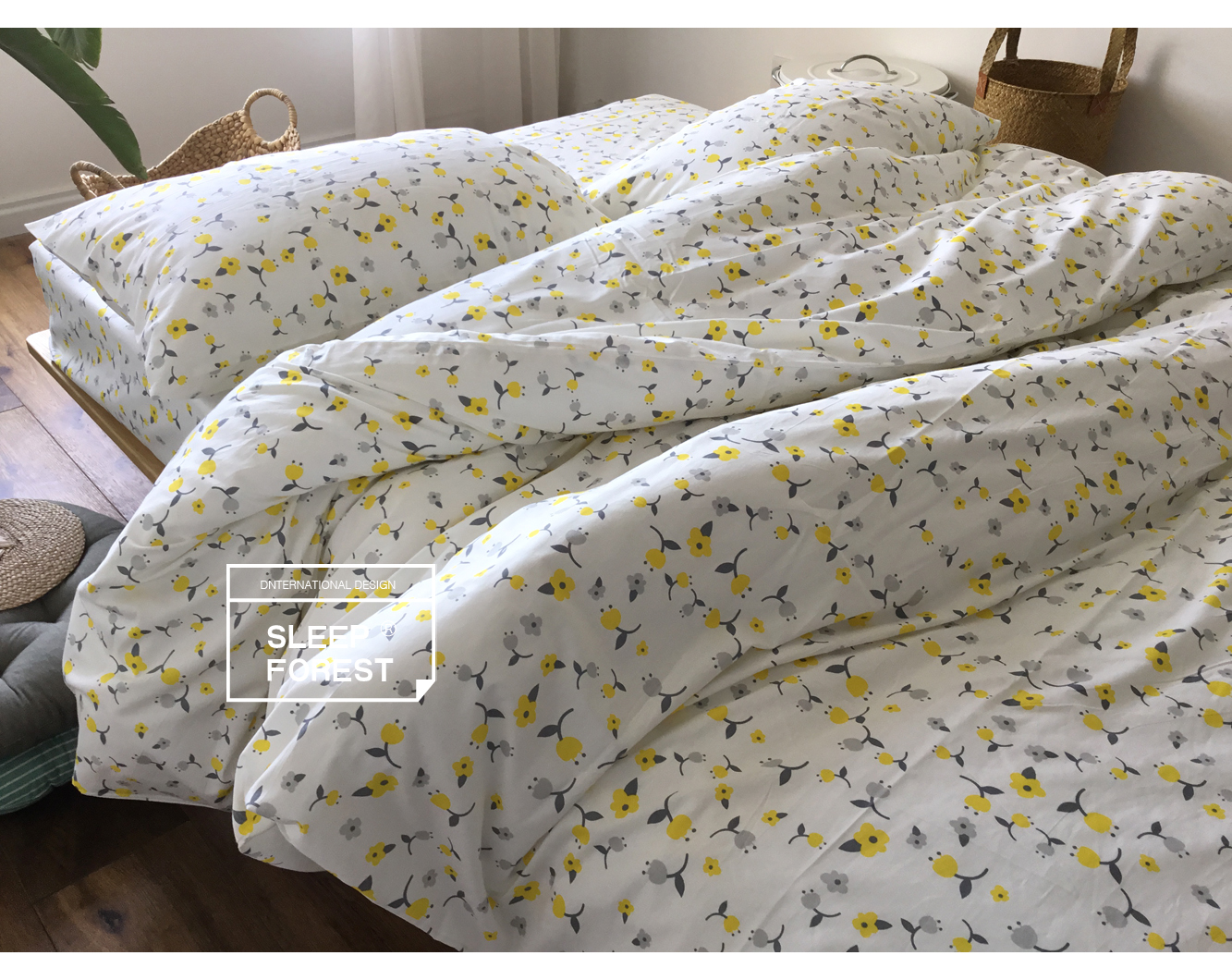 Quilt cover mảnh duy nhất cotton mùa xuân và mùa hè thực vật phim hoạt hình bông quilt cover sinh viên duy nhất chăn đơn 1.5 đôi 2.0