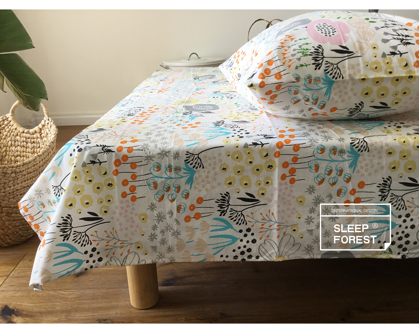 Quilt cover mảnh duy nhất cotton mùa xuân và mùa hè thực vật phim hoạt hình bông quilt cover sinh viên duy nhất chăn đơn 1.5 đôi 2.0