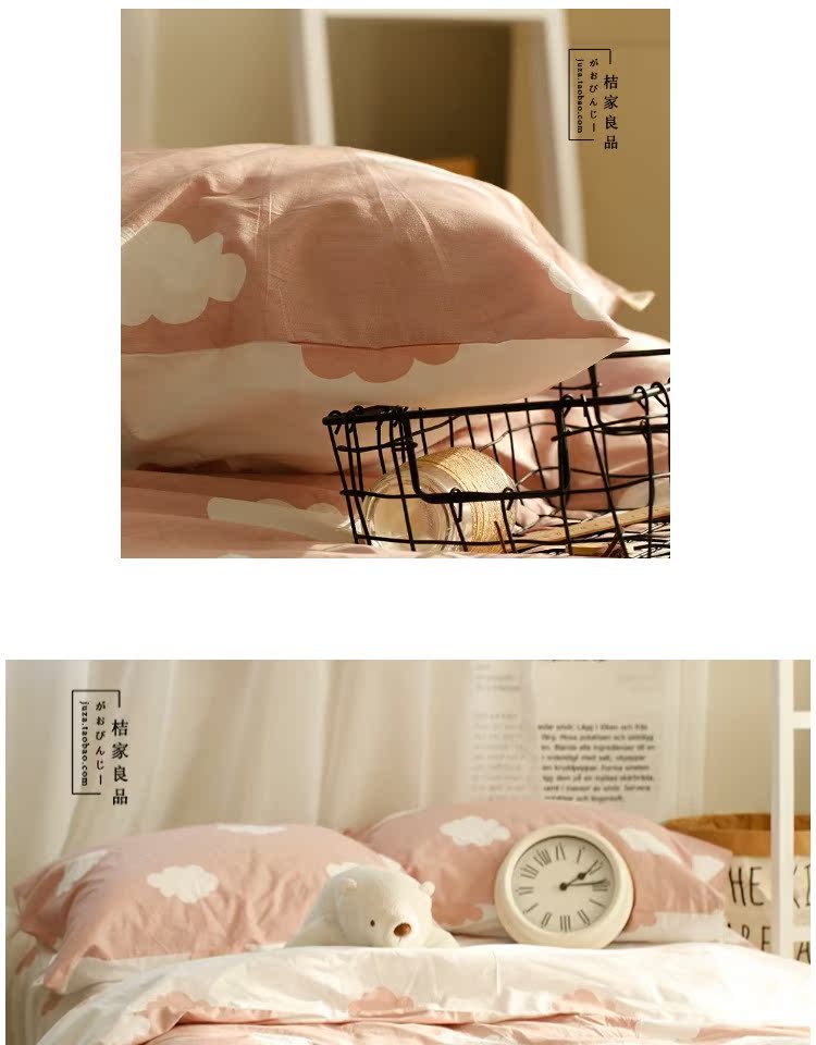 Ưu đãi đặc biệt giải phóng mặt bằng miễn phí vận chuyển bông cotton có thể được tùy chỉnh kích thước 1,5 1,8 m giường phiên bản mềm của một gia đình bốn tấm ab - Bộ đồ giường bốn mảnh chăn ra gối