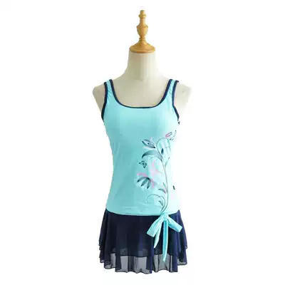 Hot spring women's swimsuit shorts conservative three-piece printing two-piece swimsuit anti-chlorine quick-drying clothes seaside swimming YZ5060