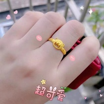 2022 Year of the Tiger Golden Tiger Ring female couple counter New Year gift to girlfriend in s