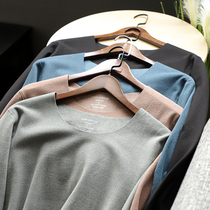 T2096 please see the video lock temperature fast row black Technology round neck V collar seamless heating underwear set