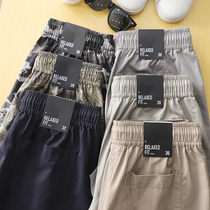 Public S return super good wear summer mens pants elastic cotton shorts cotton loose casual five-point pants T3021