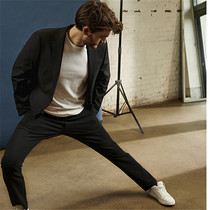 Danish niche senior stretch woven spring and summer mens slim breathable casual pants business mens pants T3084