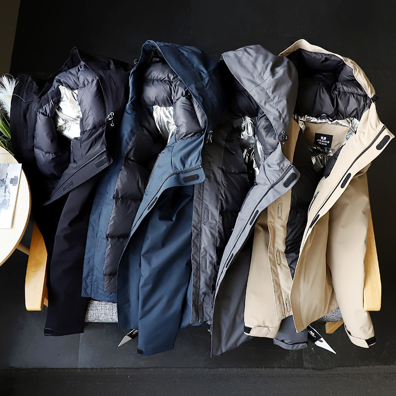 T2268 Heat Storage Energy Reflective Liner Water Repellent Windproof Purple Label Men's Autumn and Winter Warm and Cold Resistant Thickened Down Jacket