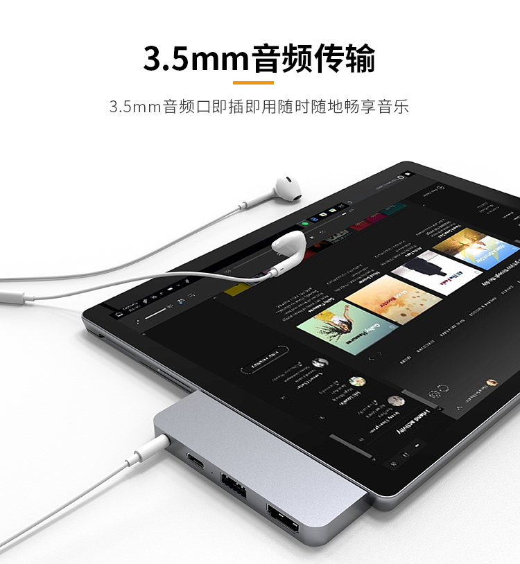 Phụ kiện HyperDrive Surface Go Docking Station Microsoft Tablet Converter PD Sạc HDMI - USB Aaccessories quạt để bàn mini