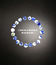 Small round pieces of ancient porcelain about 10MM package old Ming and Qing blue and white ancient porcelain to do ring surface super beautiful 
