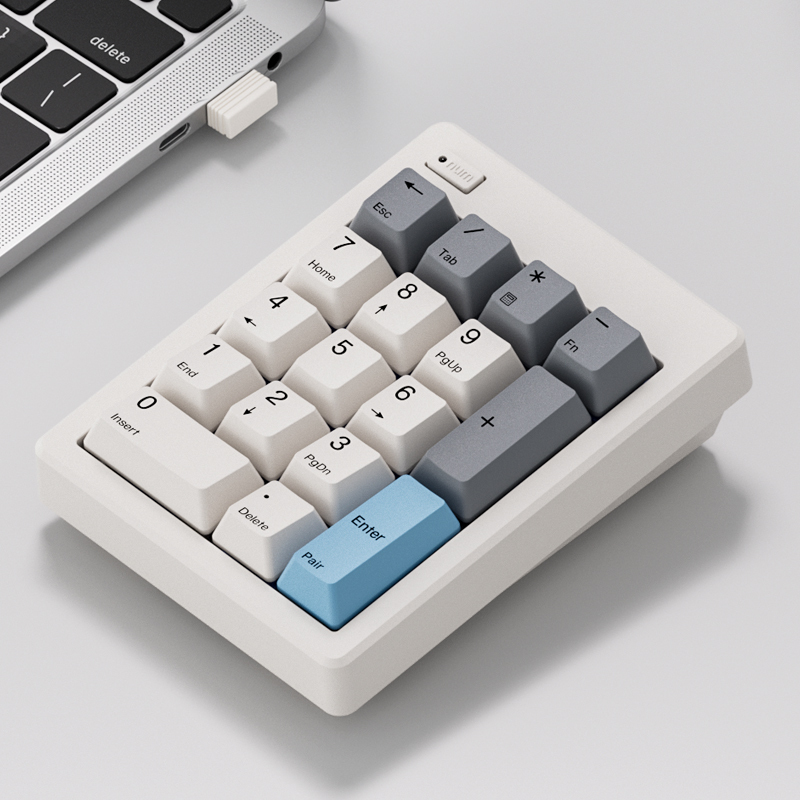 Magic Egg Dual-Mode Wireless Bluetooth Numeric Keypad External USB Mechanical Keyboard for Laptop Computer Financial Accounting