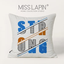 MISSLAPIN original modern Nordic ins wind letters embroidered with cloth holding pillows close to pillow-like room Childrens room