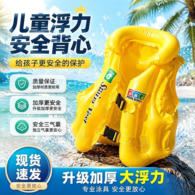 Children's Swimming Vest-Style Inflatable Life Jacket Buoyancy Aid Floating Device Water Pump Airbag Safety Children's Swimming Vest-Style Inflatable Life Jacket Buoyancy Aid Floating Device Water Pump Airbag Safety