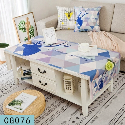 Bàn cà phê khăn trải bàn bằng vải cotton và khăn trải bàn bằng vải nhỏ bàn tươi mat không thấm nước và chống bụi tủ TV Khăn trải bàn Bắc Âu tùy chỉnh - TV