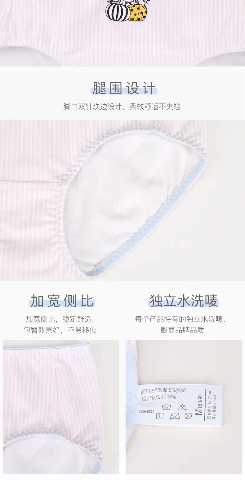 Đồ lót nữ Meilandu chất liệu cotton mỏng dành cho nữ 裆 quần short eo giữa dành cho học sinh trung học Nhật Bản mùa hè 97327 bikini gợi cảm cho nữ