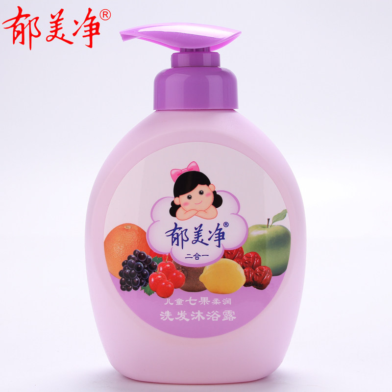 Tulip clean seven fruit shampoo bath dew 2 in 1 550g baby children gently clean the bath