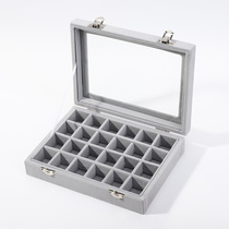 Jewelry box earrings storage box simple large capacity necklace earrings put jewelry box display rack ins Wind