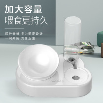 Garfield special flat face bowl cat plate rice food bowl non-ceramic protection cervical dog basin large dog anti-knock