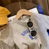 Базовые приятные телу штаны с буквами, летний комплект, летняя одежда, в корейском стиле