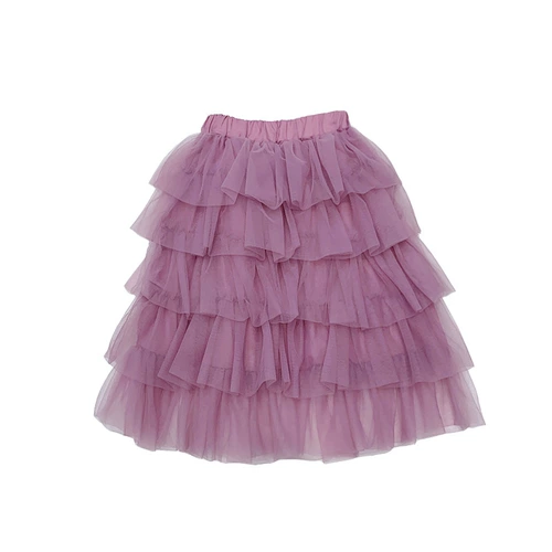 Летняя юбка на девочку, детская юбка в складку, длинная юбка, в западном стиле