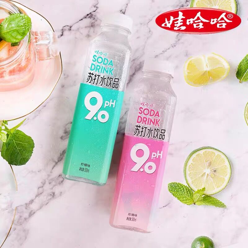 Wahaha soda water 500ml*15 large bottles of weak alkaline non-sparkling soda water FCL