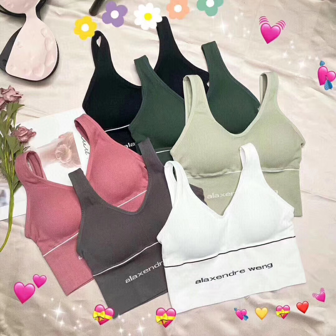 CD fake mother-in-law beautiful back bra shockproof gathering Korean style Hyuna same style sexy sports king U vest underwear letter