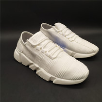 Foreign trade original new mens shoes running shoes wear-resistant breathable leisure flying fabric integrated shoes Joker student shoes