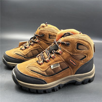  Export single autumn and winter outdoor high-top childrens shoes waterproof non-slip hiking shoes comfortable and lightweight hiking shoes desert childrens shoes