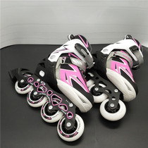  Foreign trade original single skates Childrens single row skates Beginner parent-child size adjustable skates 0903-64B