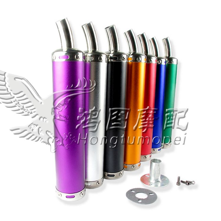 Locomotive retrofit exhaust pipe Two 50CC 50CC NSR250 TZM150 TZM150 Tzai straight row with small connector