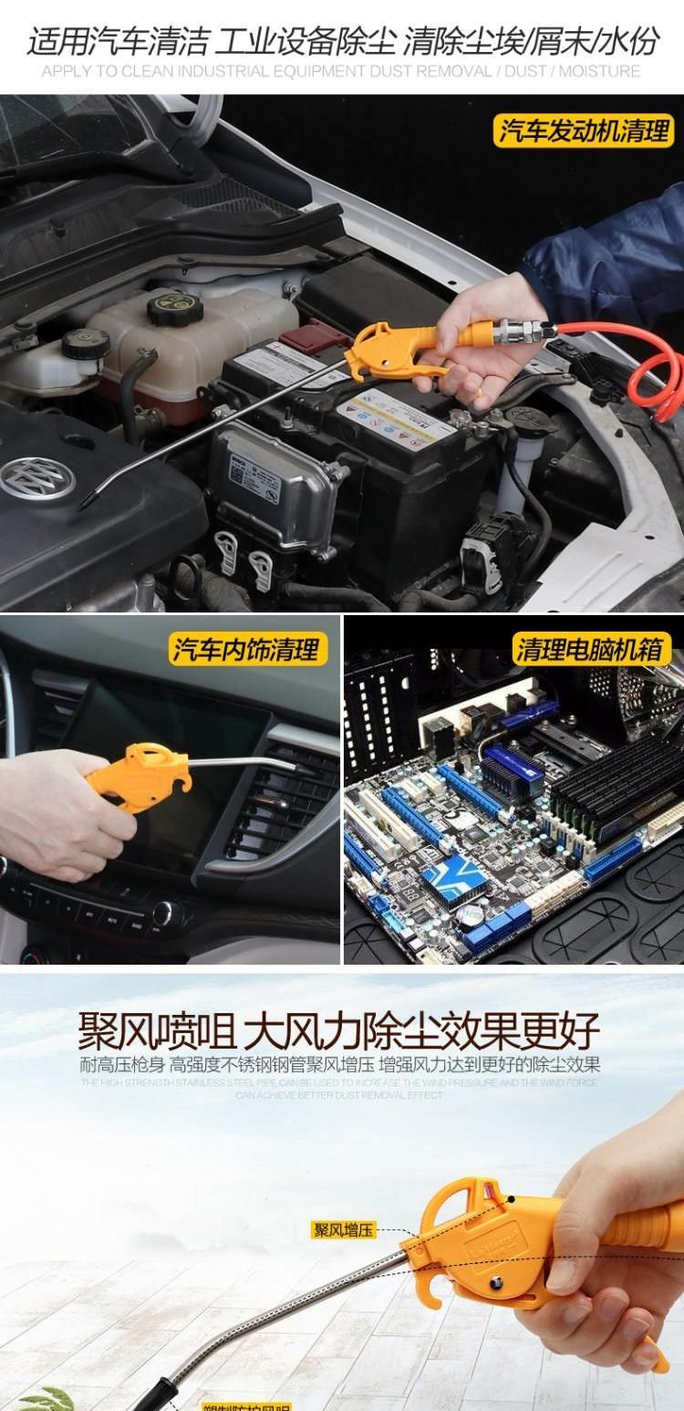 Khí nén khí ra mắt công cụ nội thất công cụ bơm không khí xe hơi máy sấy tóc chung điều chỉnh bàn chải bọt khô - Công cụ điện khí nén