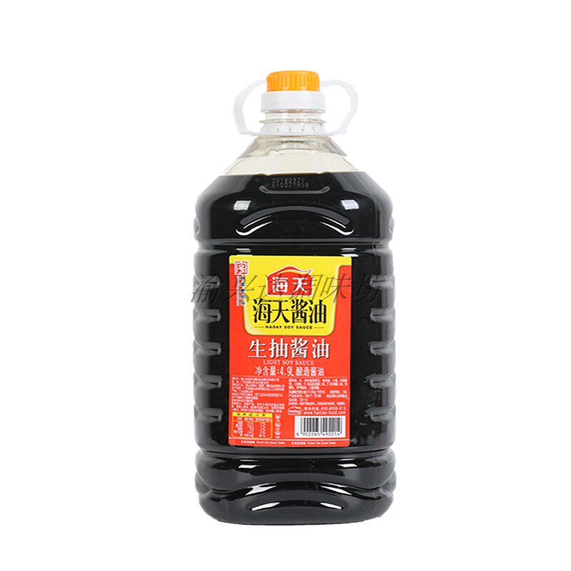 Sea-day raw pumping sauce 4 9L non-genetically modified soybean brewing soy sauce seasonings fried vegetables with a dip and mixed