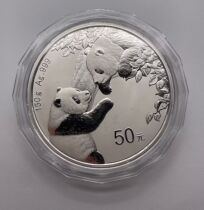 Slight scratches 2023 Panda Silver coin 150 gr 23 years 150 gr Panda Silver coin No box No certificate